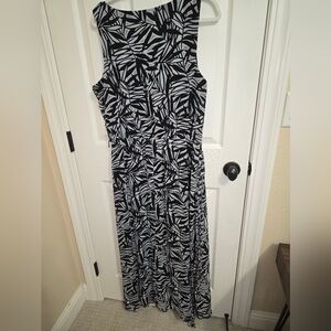 J.B.S. Black and White Sleeveless Sundress